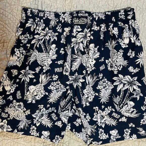 POLO RALPH LAUREN BOYS SET OF 2 BOXER SHORTS SMALL SUMMER FUN PRINTS - Picture 5 of 7